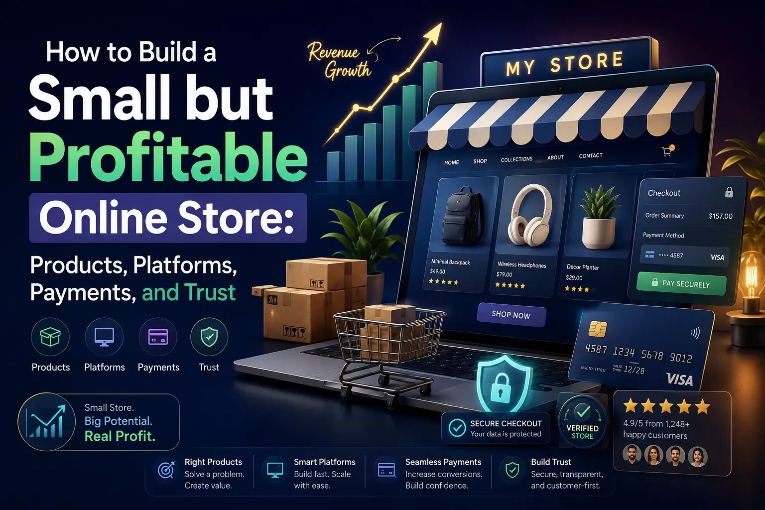 How to Build a Small but Profitable Online Store Without Overbuilding