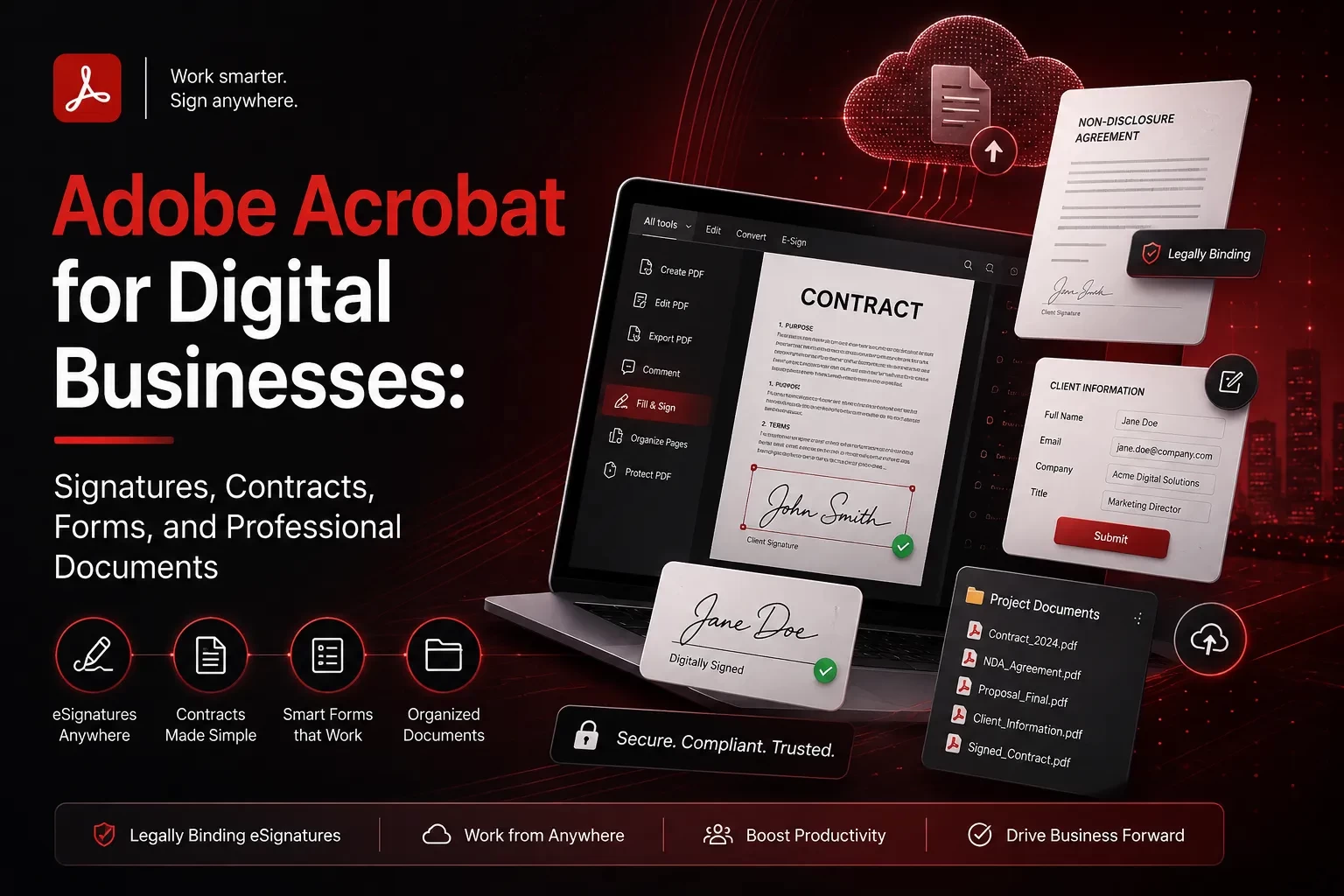 Adobe Acrobat for Digital Businesses: Signatures, Contracts, Forms, and Professional Documents