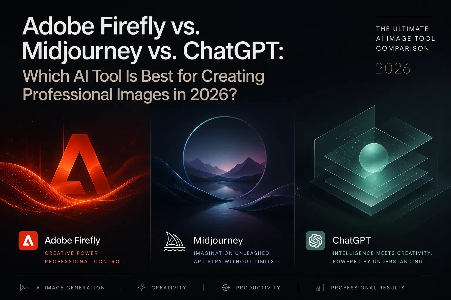 Adobe Firefly vs. Midjourney vs. ChatGPT: Which AI Tool Is Best for Creating Professional Images in 2026?