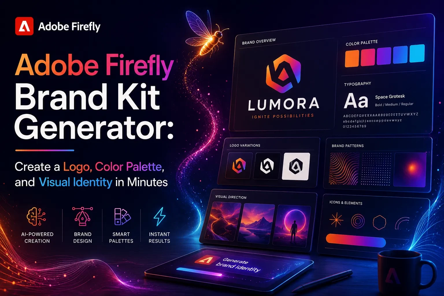 Adobe Firefly Brand Kit Generator: Create a Logo, Color Palette, and Visual Identity in Minutes