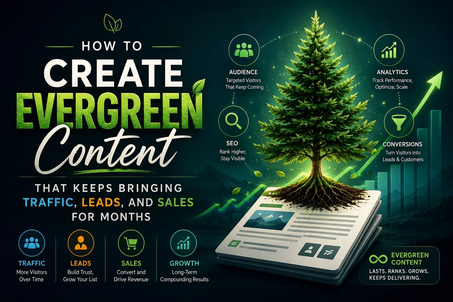 How to Create Evergreen Content That Keeps Bringing Traffic, Leads, and Sales for Months