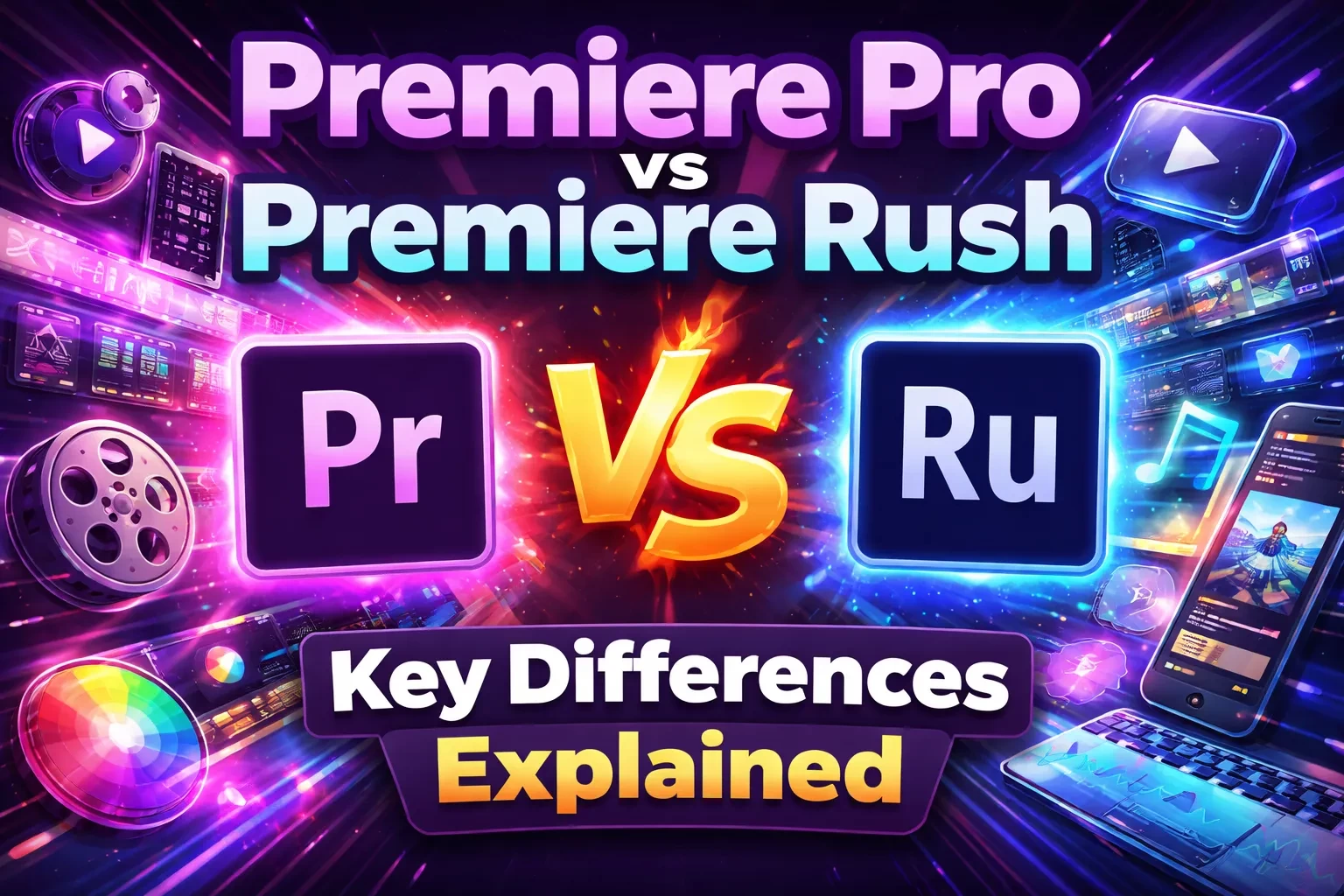 Premiere Pro vs Premiere Rush: Key Differences Explained